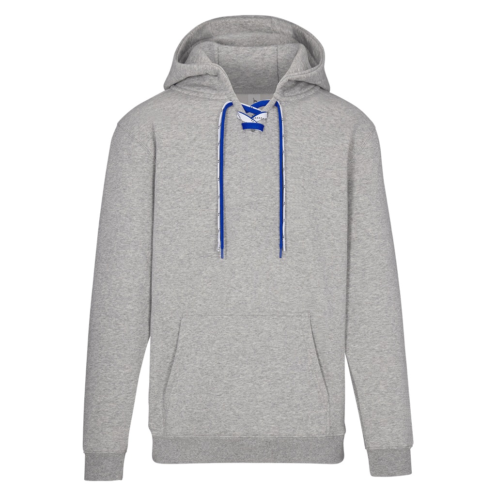 In Play Style 9001 lace-up hoodie in Heather Grey