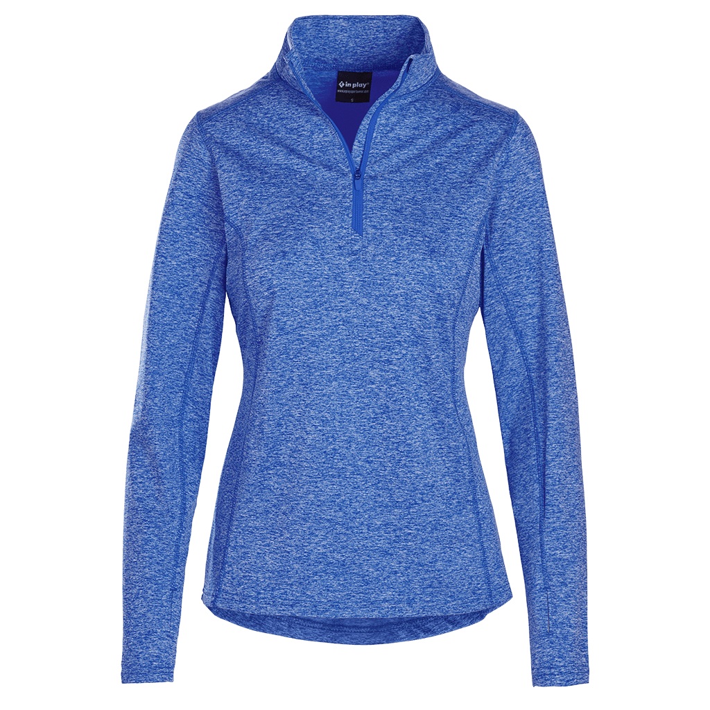 In Play women's quarter zip in Royal Heather