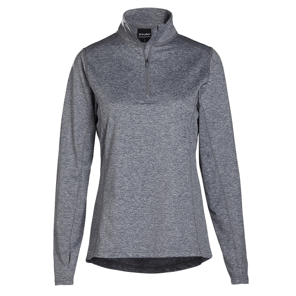In Play women's quarter zip in Oxford Heather