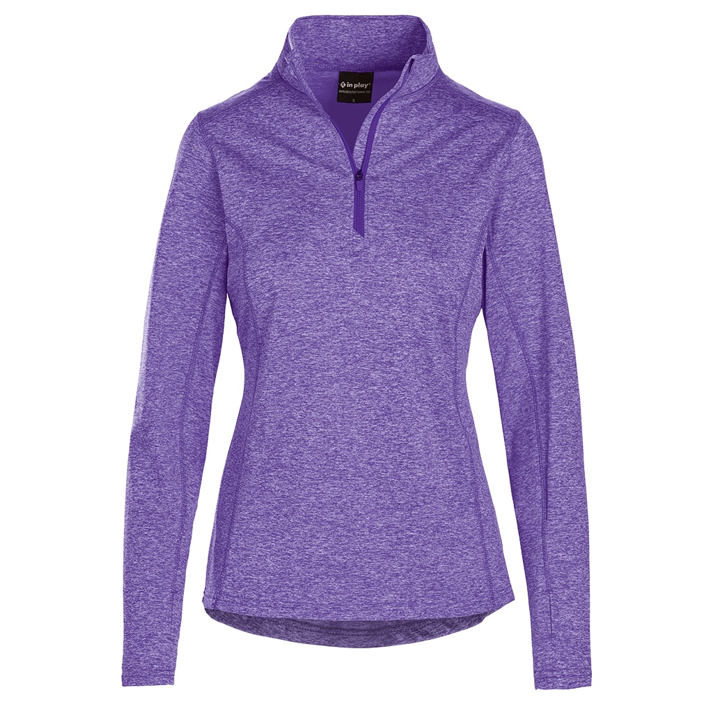 In Play women's quarter zip in Purple Heather
