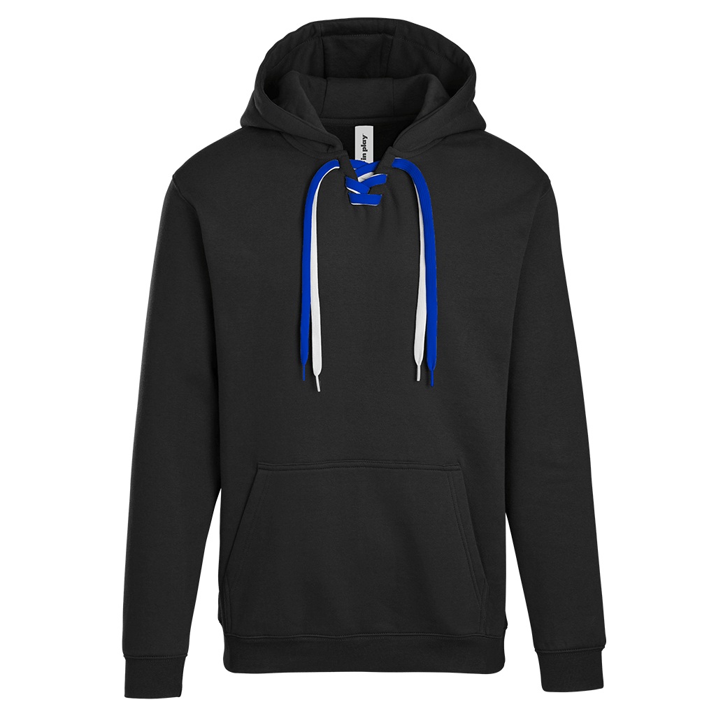 In Play Style 9001 lace-up hoodie in Black