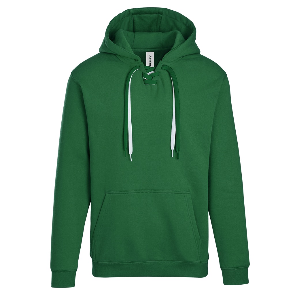 In Play Style 9001 lace-up hoodie in Hunter