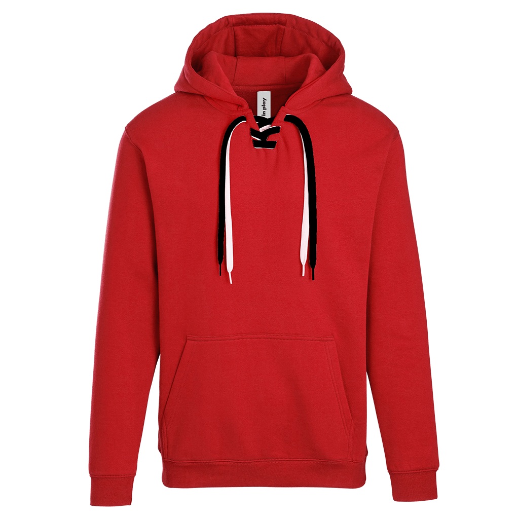 In Play Style 9001 lace-up hoodie in Red