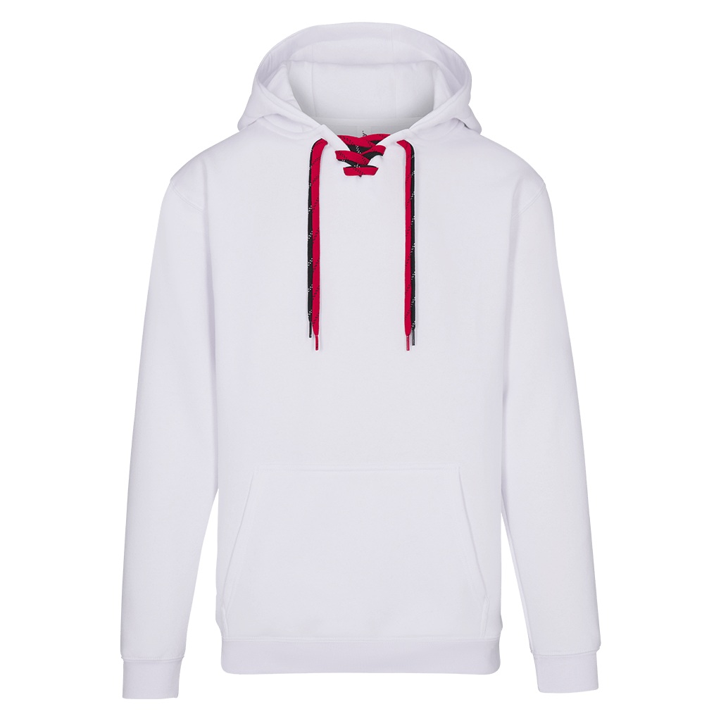 In Play Style 9001 lace-up hoodie in White